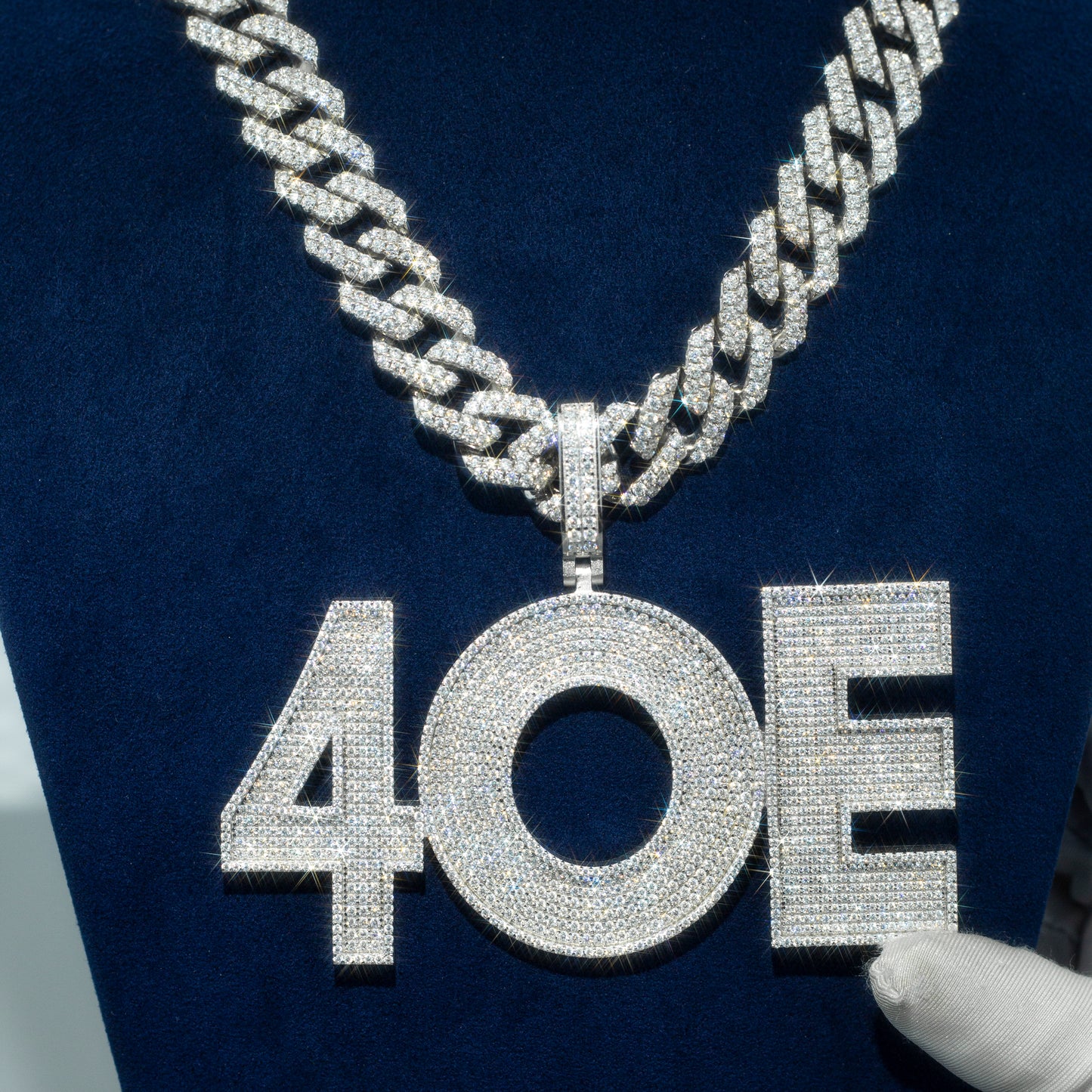 Custom Moissanite Hip Hop chain Rapper Diamond Name Pendant