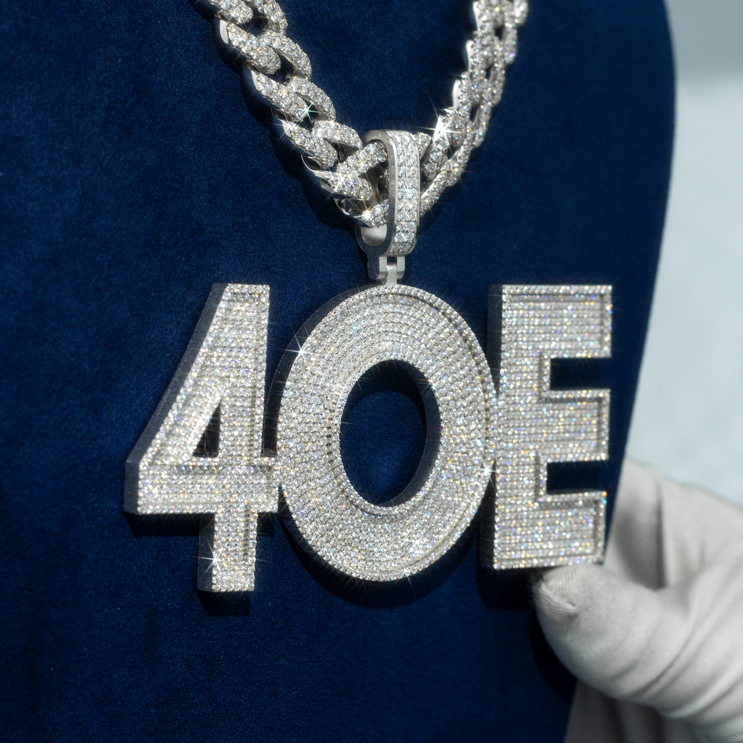 Custom Moissanite Hip Hop chain Rapper Diamond Name Pendant