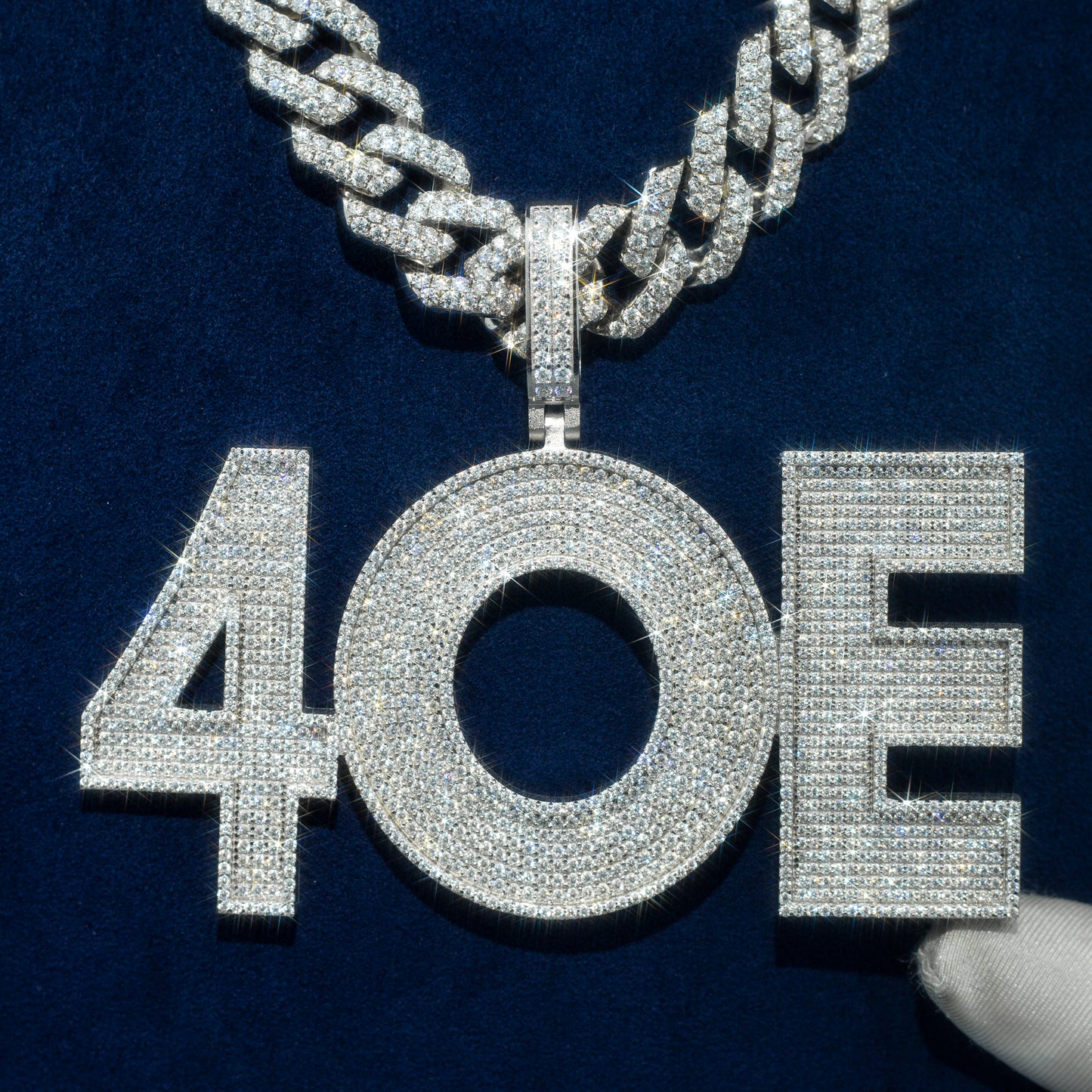 Custom Moissanite Hip Hop chain Rapper Diamond Name Pendant